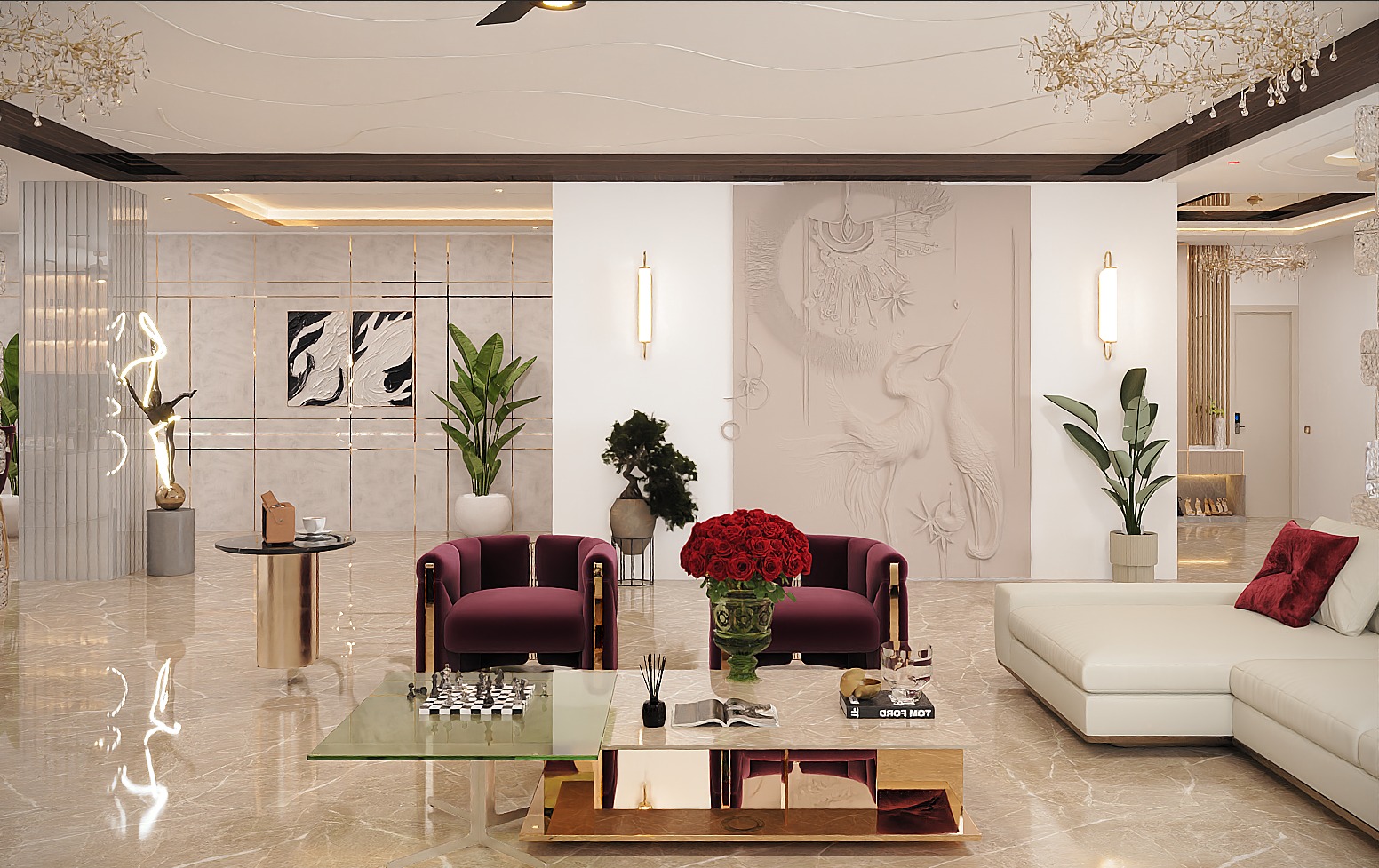 Living, Kitchen, Dining & Foyer — Umbratha Dezign interior