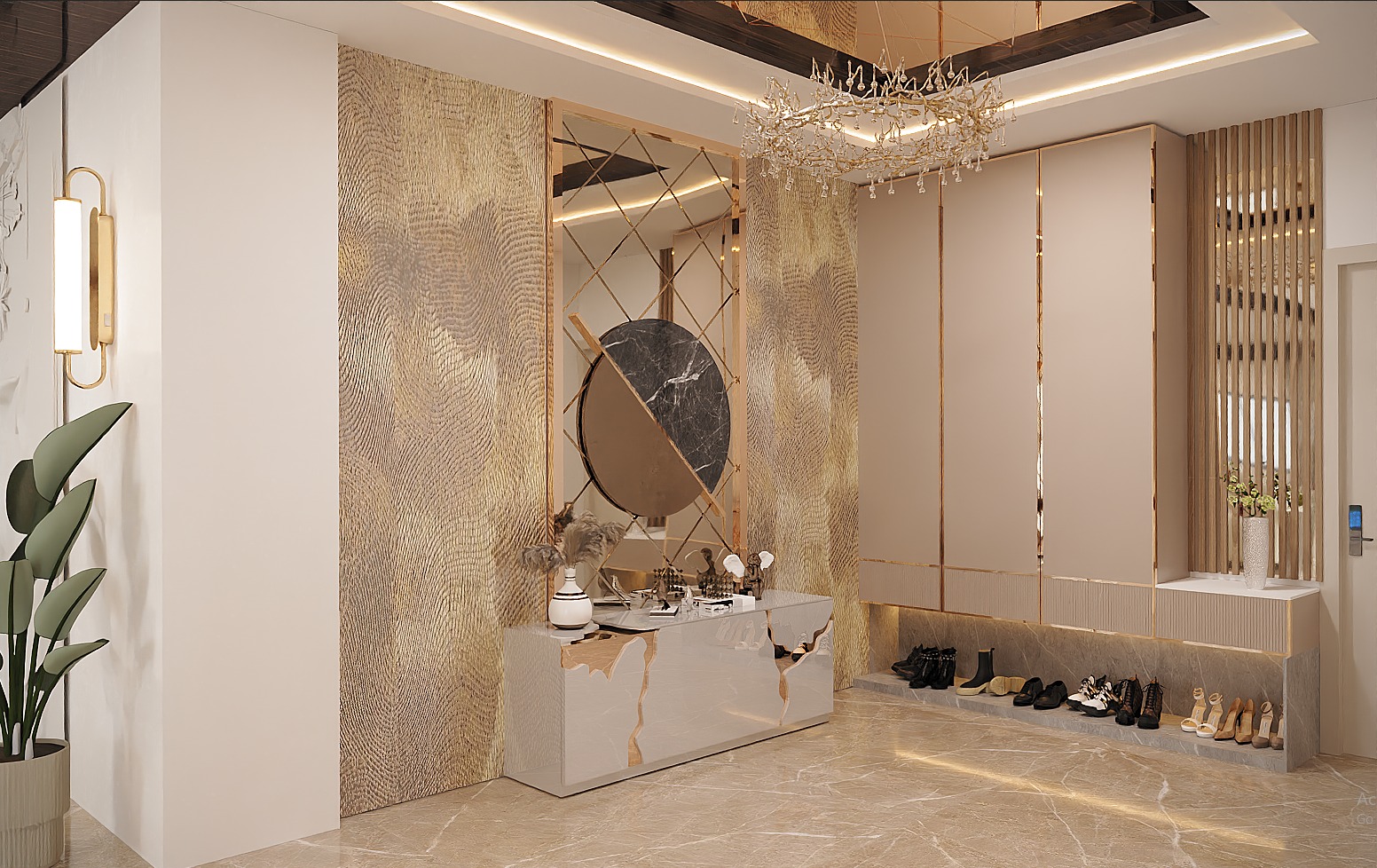 Living, Kitchen, Dining & Foyer — Umbratha Dezign interior