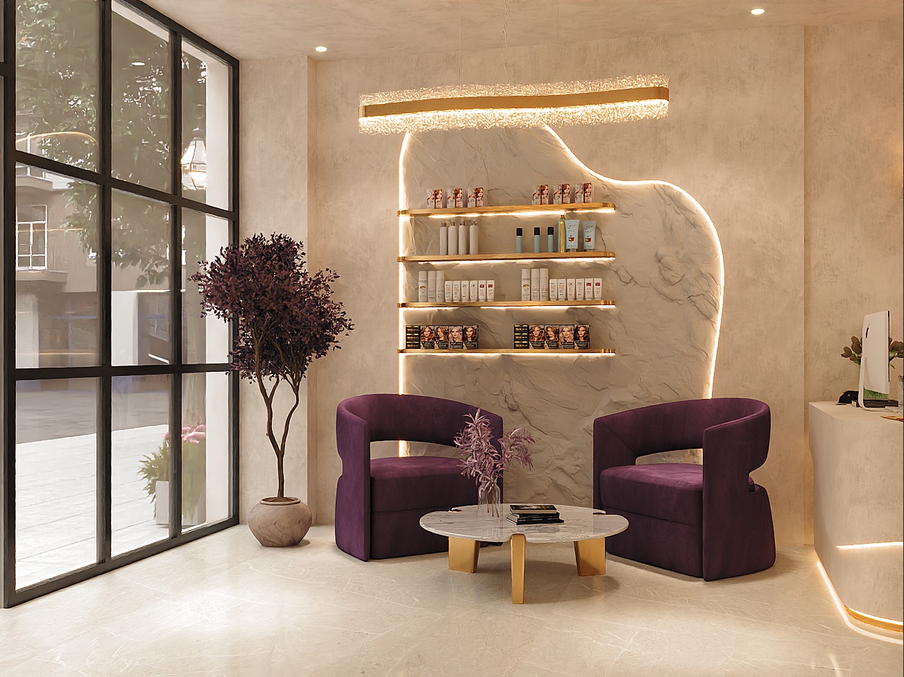 Salon & Spa — Umbratha Dezign interior