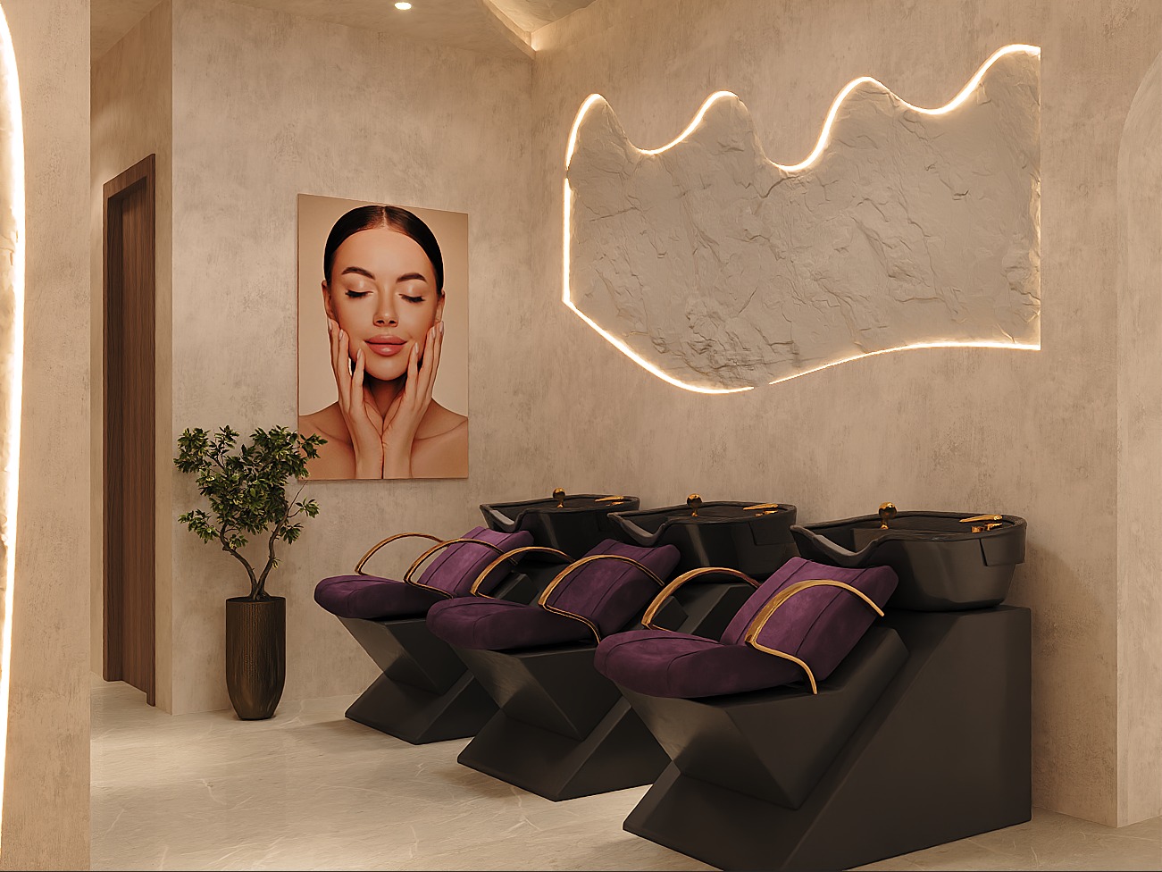 Salon & Spa — Umbratha Dezign interior