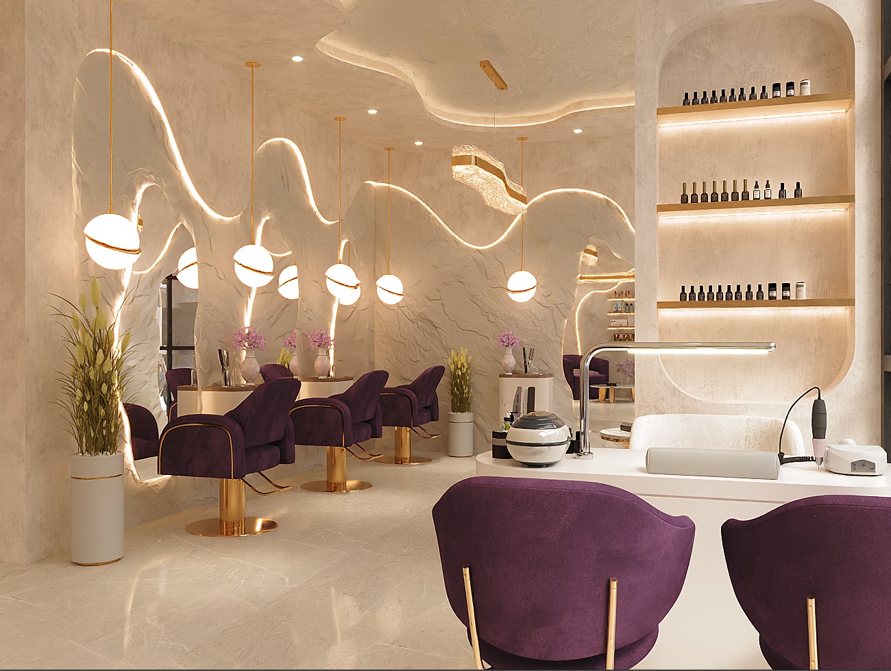 Salon & Spa — Umbratha Dezign interior